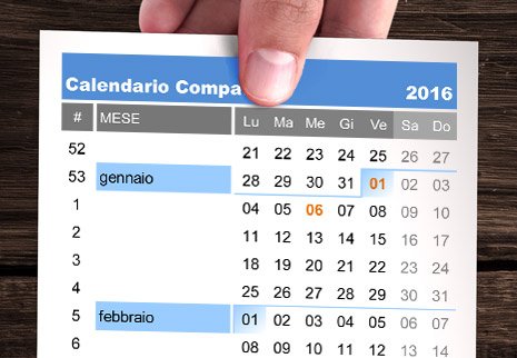 Calendario 2016 Compatto