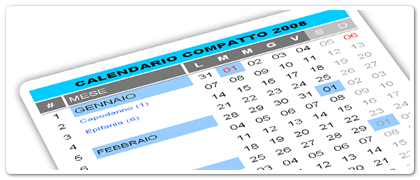 Calendario Compatto